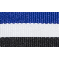 1065BU-WH-BK: Blue-White-Black Ribbon