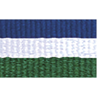 1065BU-WH-GN: Blue / White / Green Ribbon