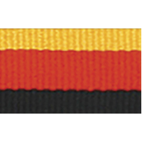 1065G-R-BK: Gold / Red / Black Ribbon