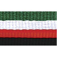 1065GN-WH-R-BK: Green / White / Red / Black Ribbon