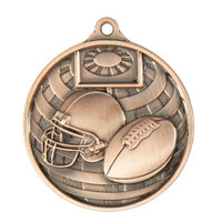 1073-27BR: Global Medal-Grid Iron Football