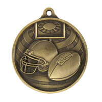 1073-27G: Global Medal-Grid Iron Football