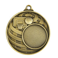 1073C-7G: Global Medal -Basketball + 25mm insert