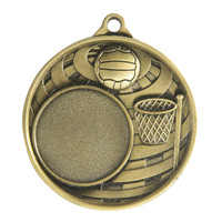 Global Medal -Netball + 25mm insert