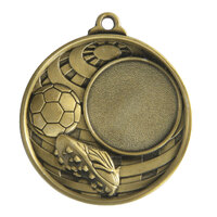 1073C-9G: Global Medal -Football + 25mm insert