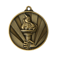 1076-35G: Sunrise Medal-Victory Torch
