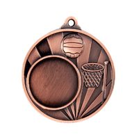 1076C-8BR: Sunrise Medal-Netball + 25mm insert