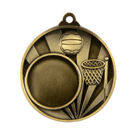 1076C-8G: Sunrise Medal-Netball + 25mm insert