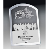 Mirror Edged Clear Glass-Arch