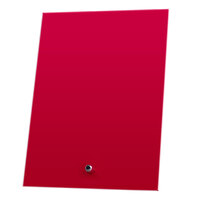 Laser Glass Rectangle Red