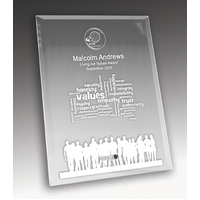 1270-2CL: Laser Glass Rectangle-Clear