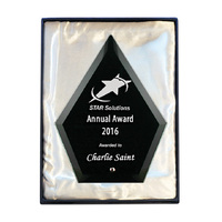 Laser Glass Arrowhead-Black
