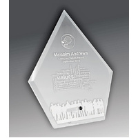 Laser Glass Arrowhead-Clear