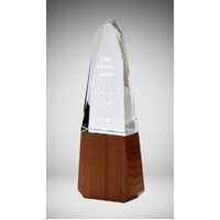 1280C:Crystal/Timber Pyramid-Red/Brown Timber