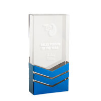 Blue Metallic Crystal-Rectangle