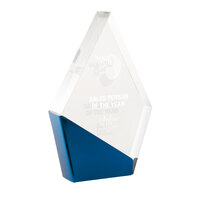 Blue Metallic Crystal-Arrowhead
