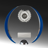 Clear-Blue Glass with Trim