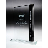 1386-3BK: Harmony Glass Rectangle