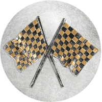 2DC-23A: MOTORSPORTS FLAGS GENERIC CENTRE 50MM