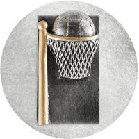 2DC-8G: NETBALL GENERIC CENTRE 50MM