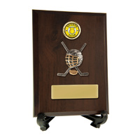 Plaque with Ice Hockey Trim
