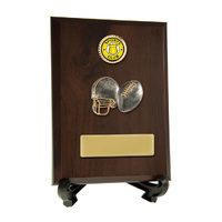 Plaque with Gridiron Football Trim