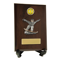 Plaque with Snowboard Trim
