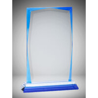 BEG01B: Blue Edged Glass Rectangle