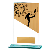 Aussie Rules Theme on Glass