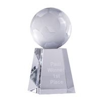 CA-9A: Crystal Soccer Ball on Stand