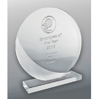 Designer Sandblasted Glass - Circle