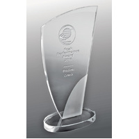 Designer Sandblasted Glass - Wedge