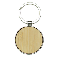 Zinc Alloy Bamboo Keyring