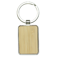 Zinc Alloy Bamboo Keyring