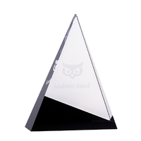EBONY1: Black and Clear Crystal - Triangle
