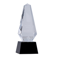 EBONY5: Black and Clear Crystal - Obelisk