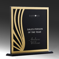GABG02B-hero:Gold Acrylic Black Glass
