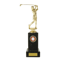 Golf Figure on Column