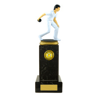 Lawn Bowls Figure on Column