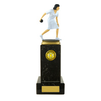 Lawn Bowls Figure on Column