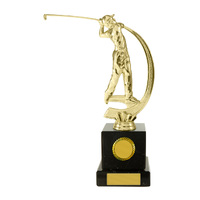 S24-13914: Golf Figure on Column