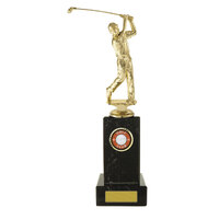 Golf Figure on Column