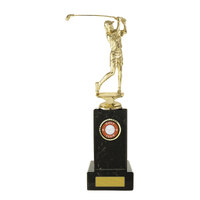 Golf Figure on Column