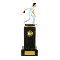Lawn Bowls Figure on Column