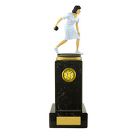 Lawn Bowls Figure on Column