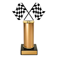 Motorsports Figurine on Column