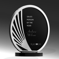 SABG01B-hero:Silver Acrylic Black Glass