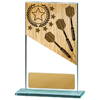  Darts Theme on Glass