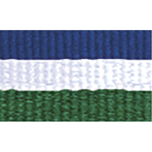 1065BU-WH-GN: Blue / White / Green Ribbon