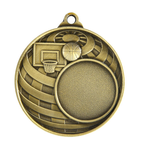 1073C-7G: Global Medal -Basketball + 25mm insert